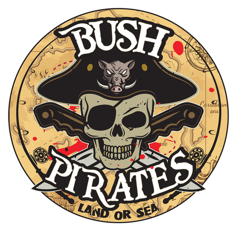 Bush Pirates Sticker - Treasure Map 300mm Round