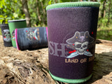 Stubby Holder - Black with Green Trim