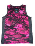 Fishing Singlet LADIES - Pink Camo