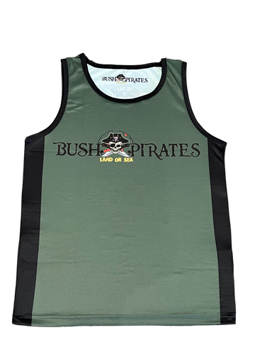 Fishing Singlet MENS - Army Green