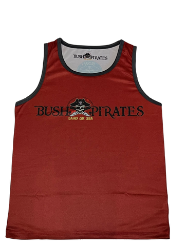 Fishing Singlet KIDS - Maroon