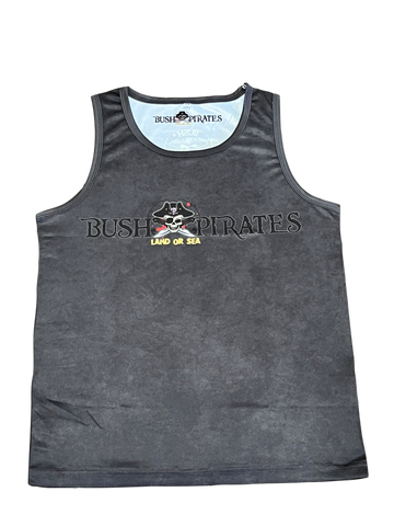 Singlets Fish Fishing Singlet MENS - Charcoal – Bush Pirates